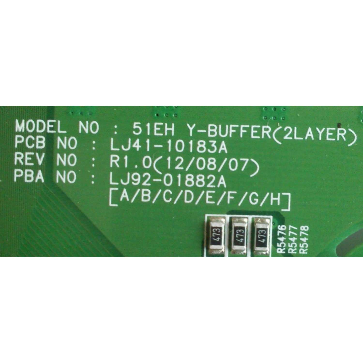 BUFFER / SAMSUNG BN96-22094A / 882A / LJ41-10183A / LJ92-01882A / MODELO PN51E450A1FXZA TS04 / PN51E440A2FXZA TD02 / PN51F4500AFXZA US02	 - Imagen 2