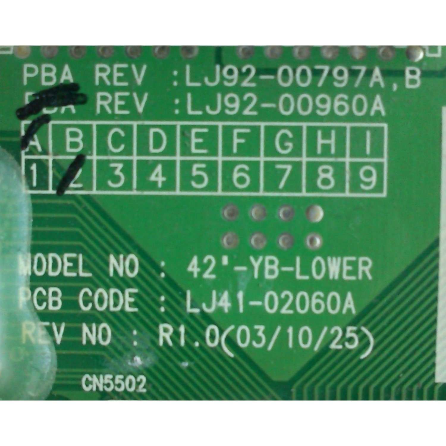 BUFFER / SAMSUNG LJ92-00960A / LJ41-02060A / MODELO SPP4251X/XAA	 - Imagen 2