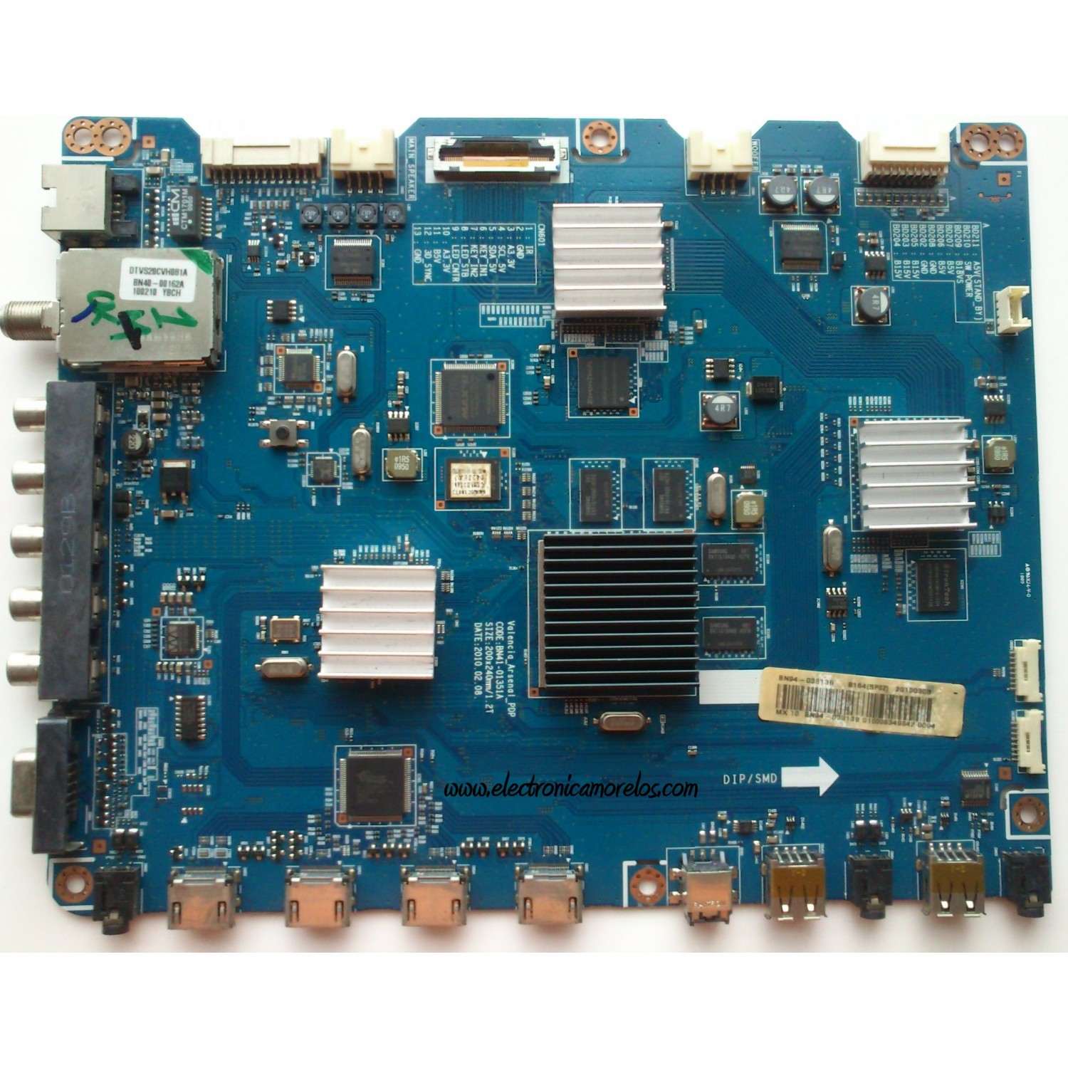 MAIN PARA TV  SAMSUNG  NUMERO DE PARTE  BN94-03313B / BN41-01351A / BN97-04029B / PARTES SUSTITUTAS SKU 16921=BN94-03313V / PANEL S50FH-YD06 / S50FH-YB07 / MODELO PN50C8000YFXZA