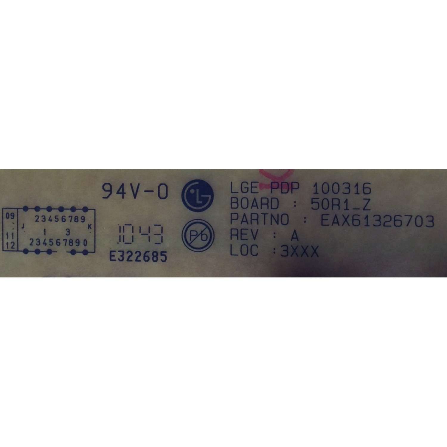 Z-SUS PARA TV LG / EBR62294202 / EAX61326703  / E52483 / SUSTITUTA EBR62294201 / PANEL PDP50R10101 / PDP50R10104 / PDP50R10000 / PDP50R10100 / MODELO 50PK540-UE.AUSALHR / 50PK250-UA / 50PK350-ZB.BEKLLJP / 50PK550-UD.AUSALHR / 50PK550-UD.AUSLLHR / 50PK550C - Imagen 2