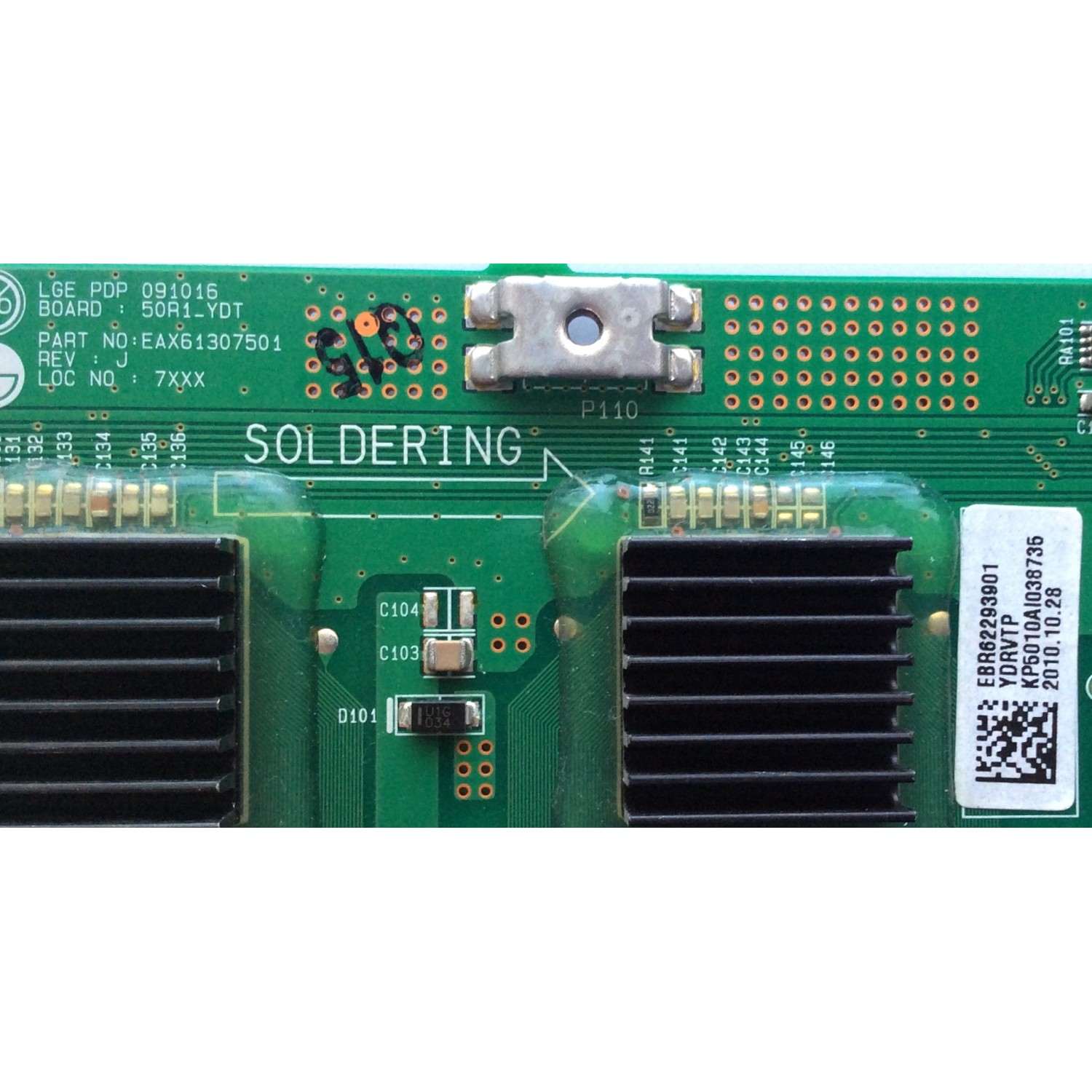 BUFFER YDRVTP PARA TV LG / EBR62293901 / EAX61307501 / SUSTITUTAS EBR62293903 / EBR62293902 / PANEL PDP50R10101 / PDP50R10104 / PDP50R10000 / MODELO 50PK540-UE.AUSALHR / 50PK250-UA.AUSLLJR / 50PK350-ZB / 50PK540-UE.AUSLLHR / 50PK550-UD.AUSLLJR  - Imagen 2