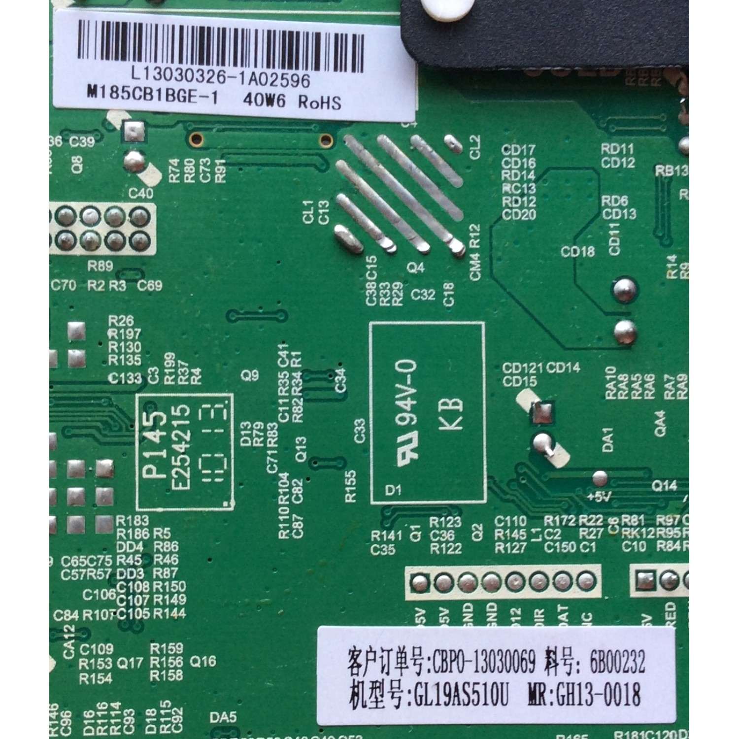 MAIN / FUENTE / HYUNDAI L13030326 / TP.VST59.P63 / M185CB1BGE-1 / MODELO HUNDAI323E - Imagen 3