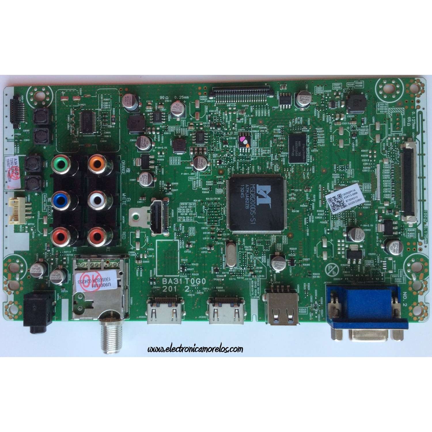 MAIN ORIGINAL PARA TV PHILIPS FULL HD / NUMERO DE PARTE A3ATG-MMA / A3ATGMA / A3ATGMZ / BA31T0G0201 2 / DISPLAY V390HJ1-P02 REV.C1 / MODELOS 39PFL3708/F8