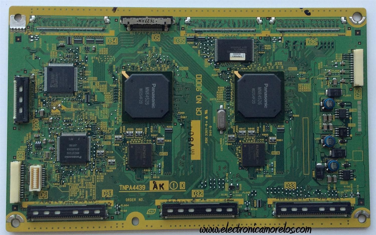 MAIN LOGICA / PANASONIC TNPA4439AKS / TNPA4439AK / TNPA4439 / MODELO TH-46PZ80U	