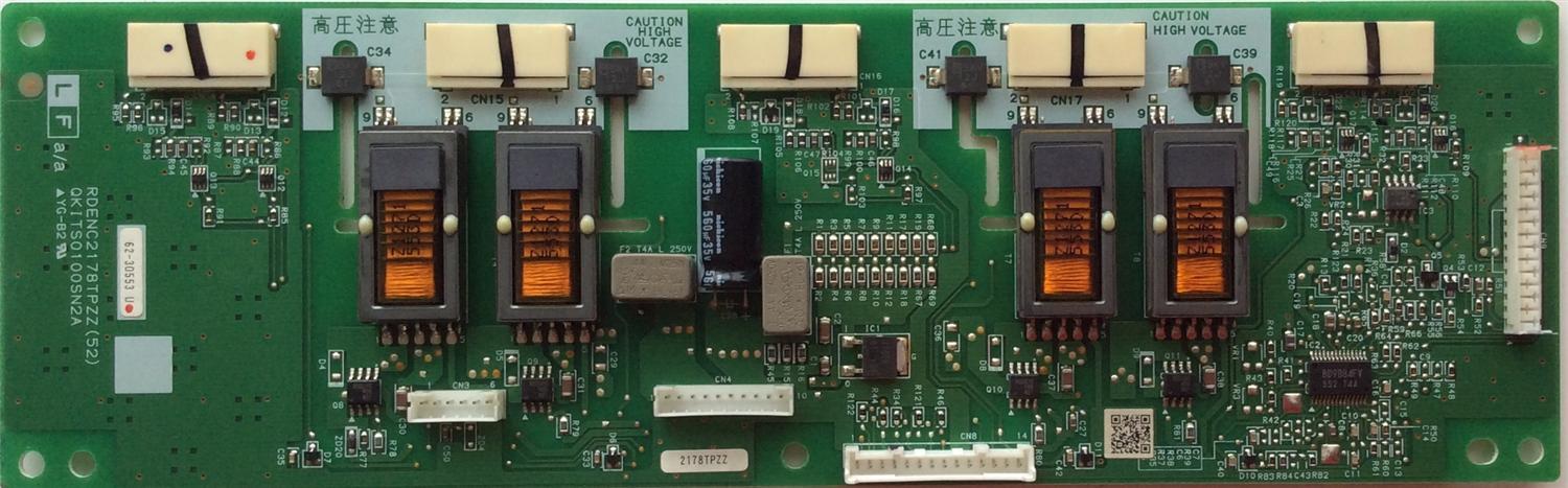 BACKLIGHT INVERSOR / SAMSUNG RDENC2178TPZZ(52) / QKITS0100SN2A / RDENC2178TPZZ / MODELO LNR377DX/XAA	