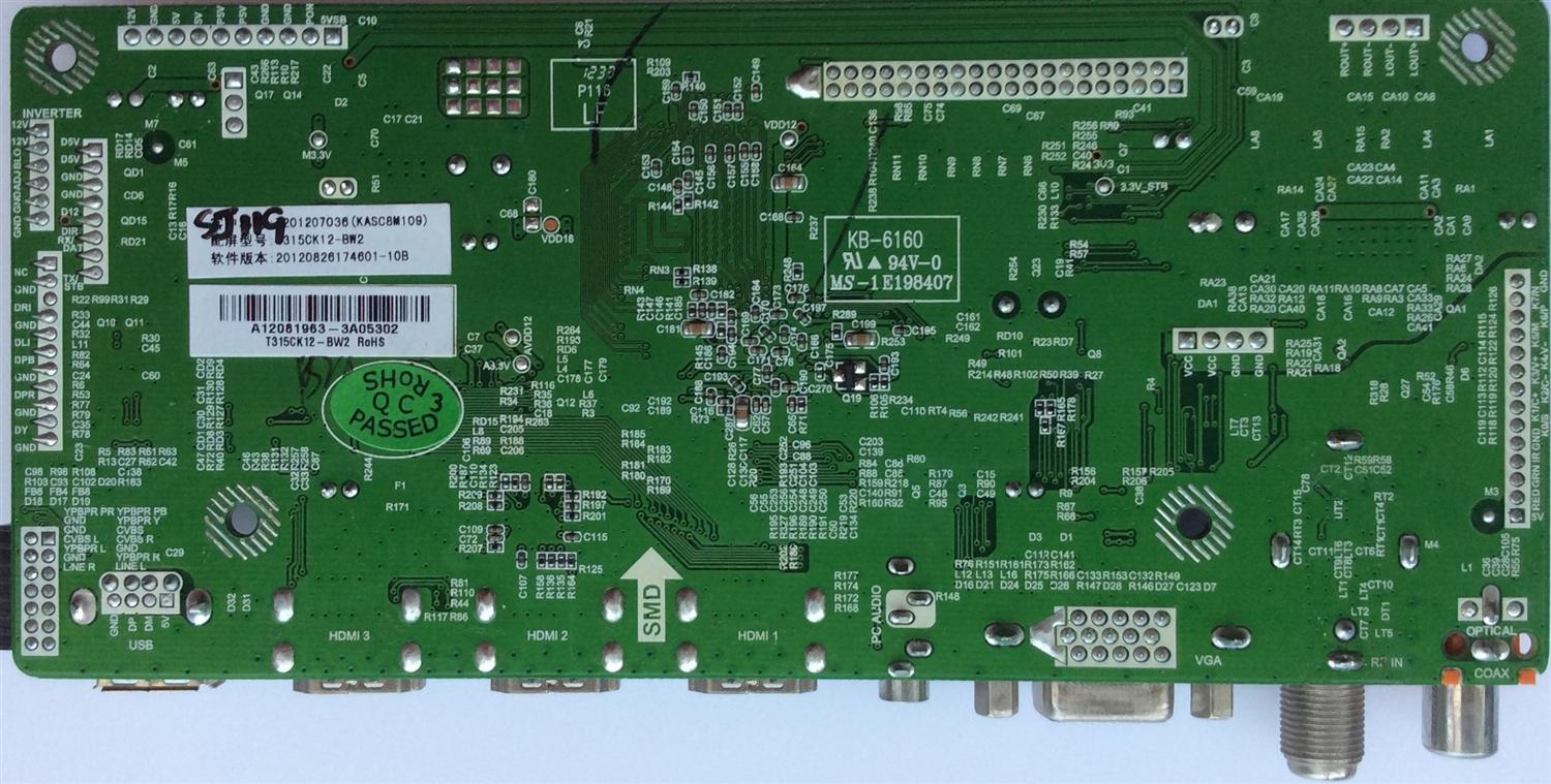 MAIN / SCEPTRE A12081963 / T.RSC8.10B 12305 / MODELO X320BV-HD	 - Imagen 2