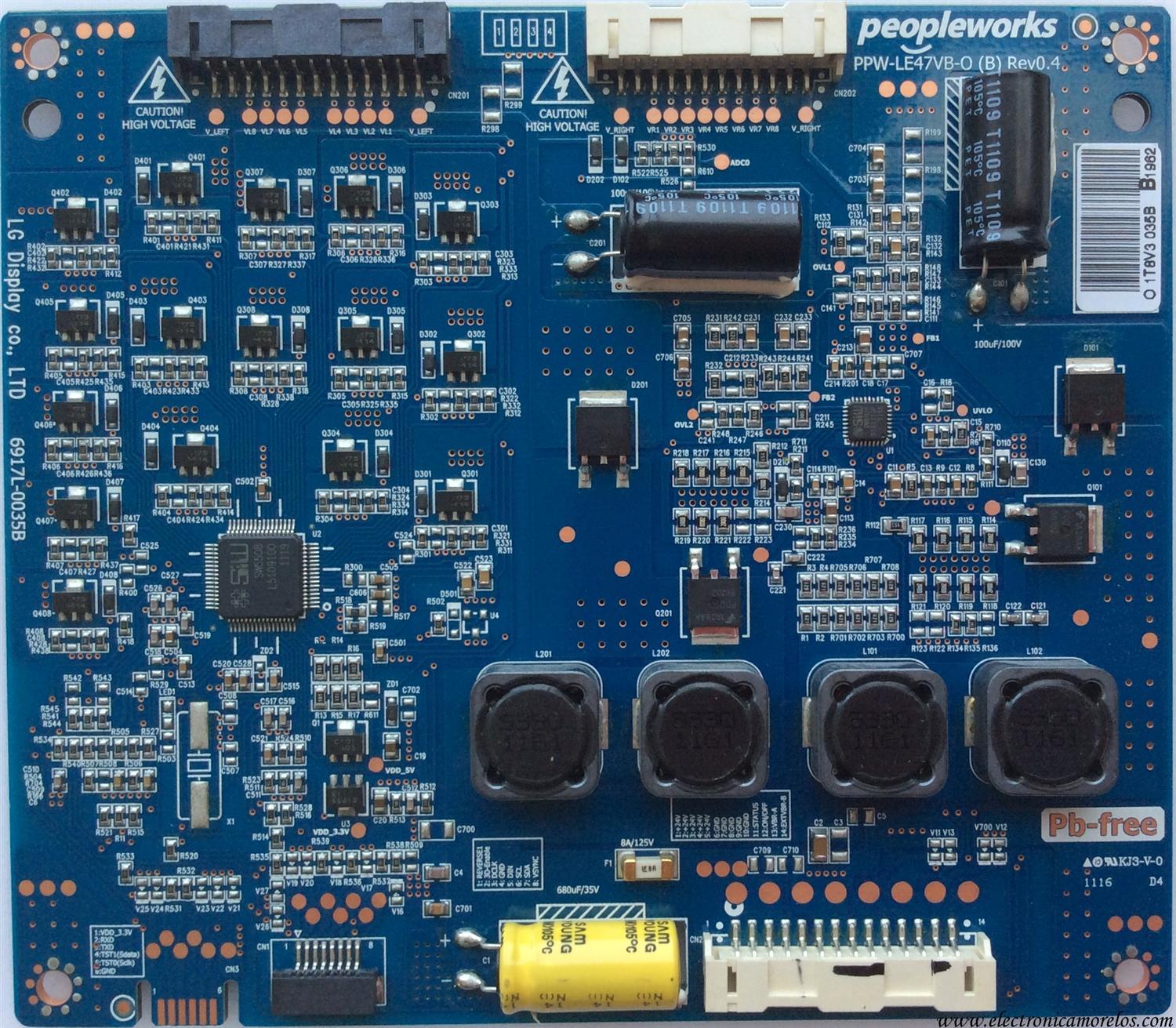LED DRIVER / TOSHIBA 6917L-0035B / PPW-LE47VB-O(B) / MODELO 47TL515U	