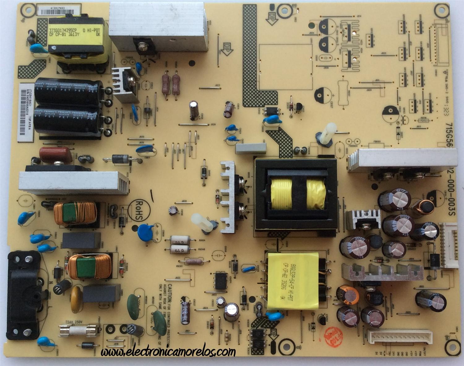FUENTE DE PODER / VIZIO ADTVC2418AC1 / 715G5670-P02-000-003S / 715G5670-P01-000-003S / 715G5670-P03-00-003S / MODELOS E420I-A1  / E420I-A1 LTYWNRDN / E420I-A1 LTYWNRDP / E500I-A1 LTYXNTAN / E500I-A1 LTYWNTDQ / E500I-A1 LTMWNTBP / LTMXNTAN / LTYWNTBP 