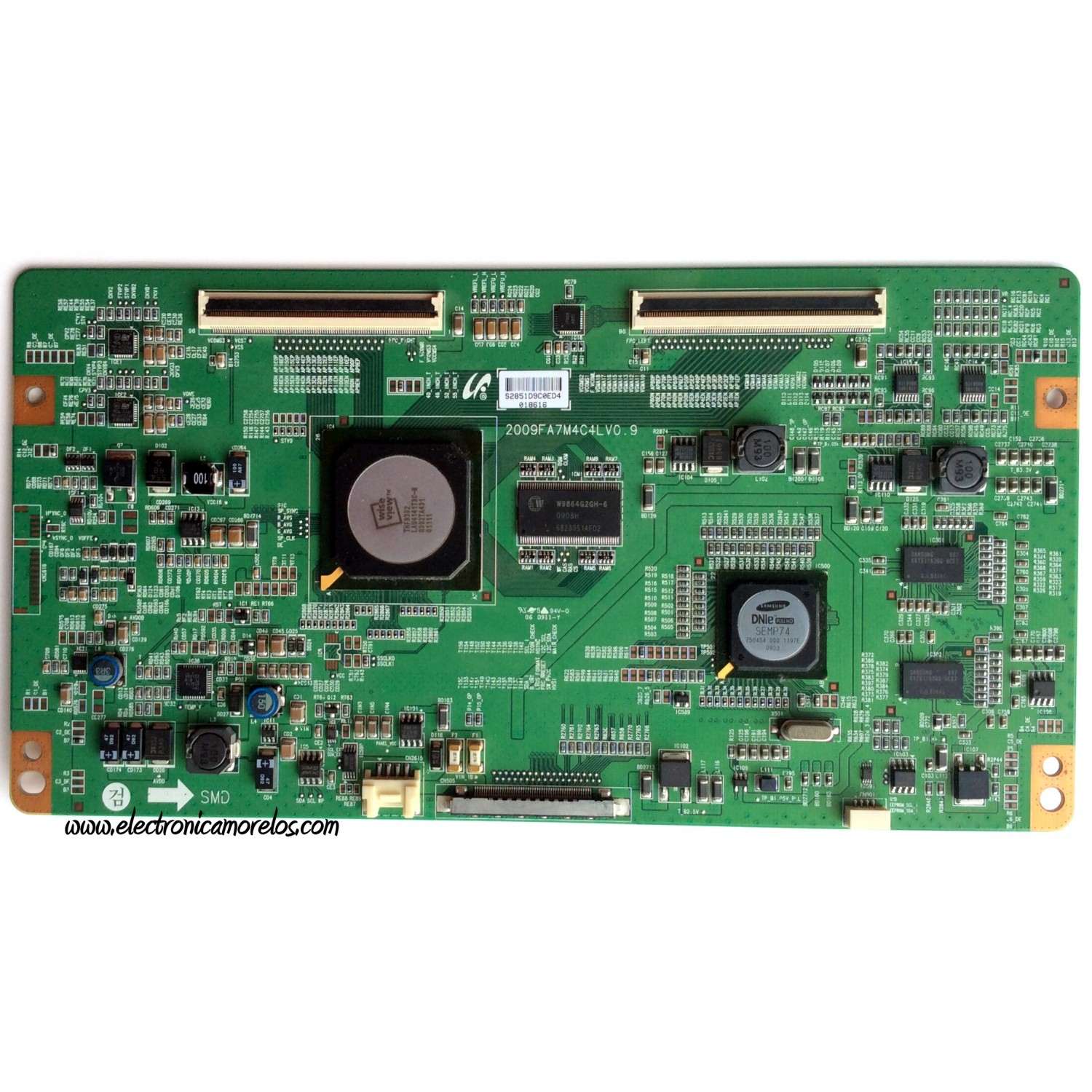 T-CON / SAMSUNG LJ94-02851D / 2009FA7M4C4LV0.9 / 2851D / MODELO LN46B610A5FXZA	