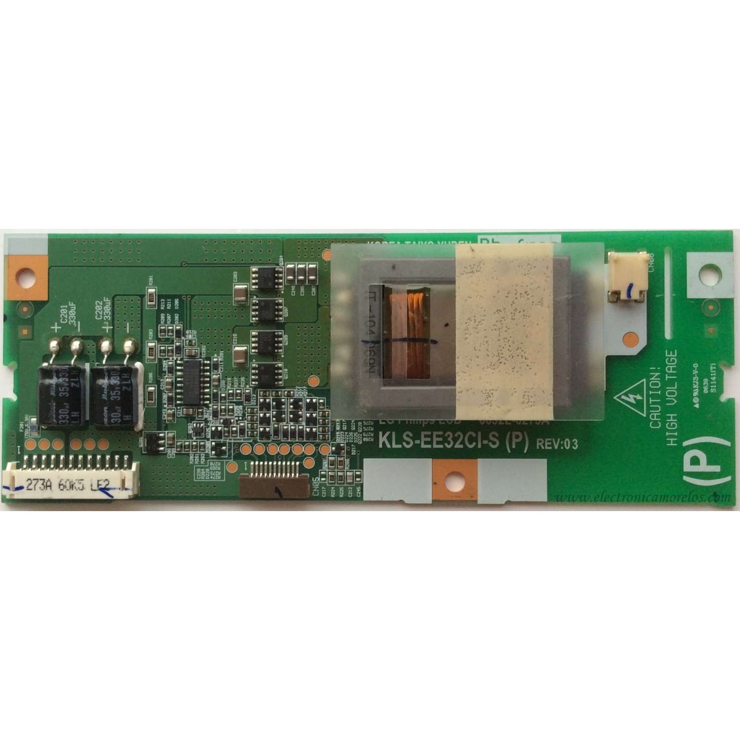 BACKLIGHT INVERSOR SLAVE / MAGNAVOX / 6632L-0273A / KLS-EE32CI-S(P) / MODELO 32MD357B/37	