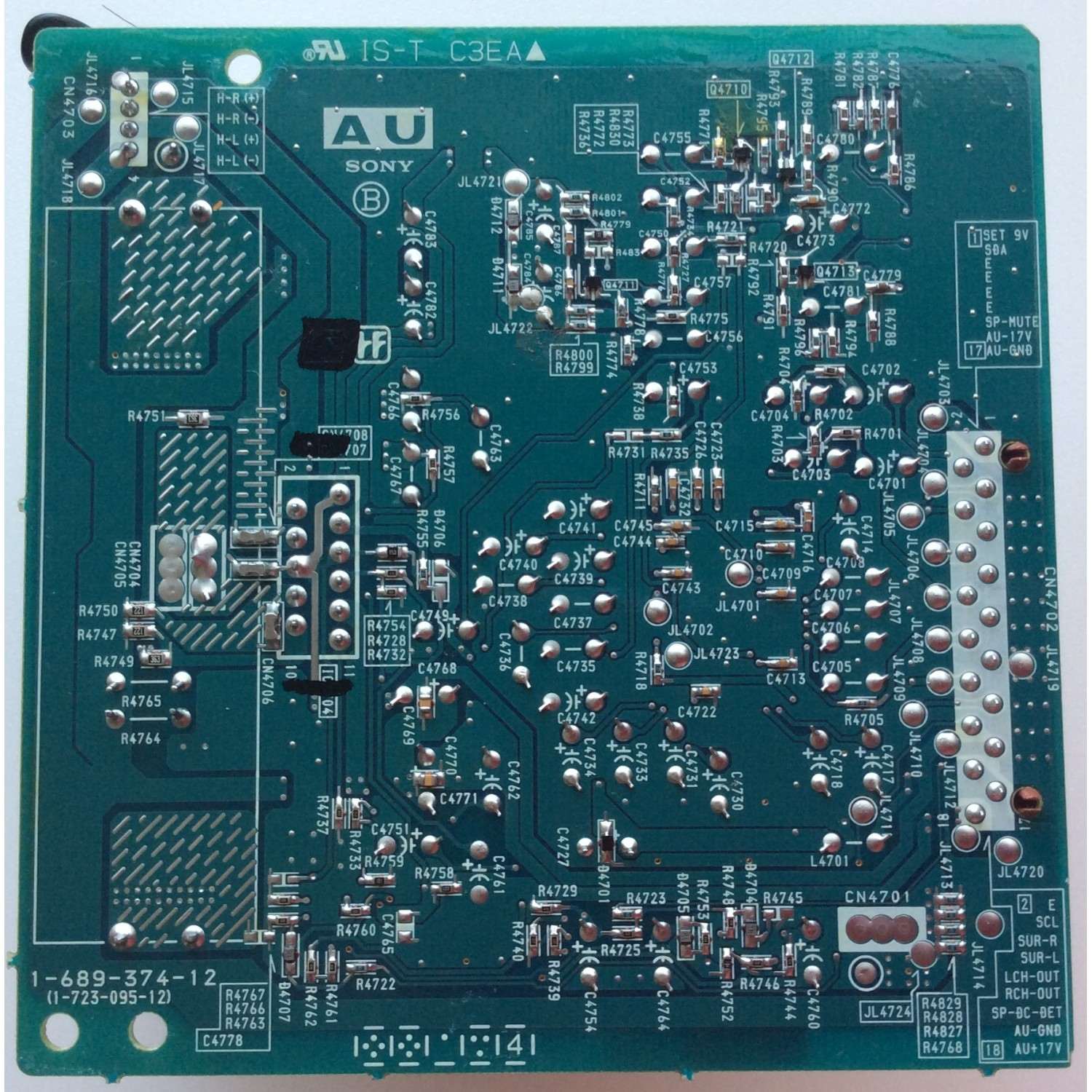 TARJETA A/U / SONY A-1302-271-A / 1-689-374-11 / 1-723-095-11 / MODELO KF-42WE610	 - Imagen 2