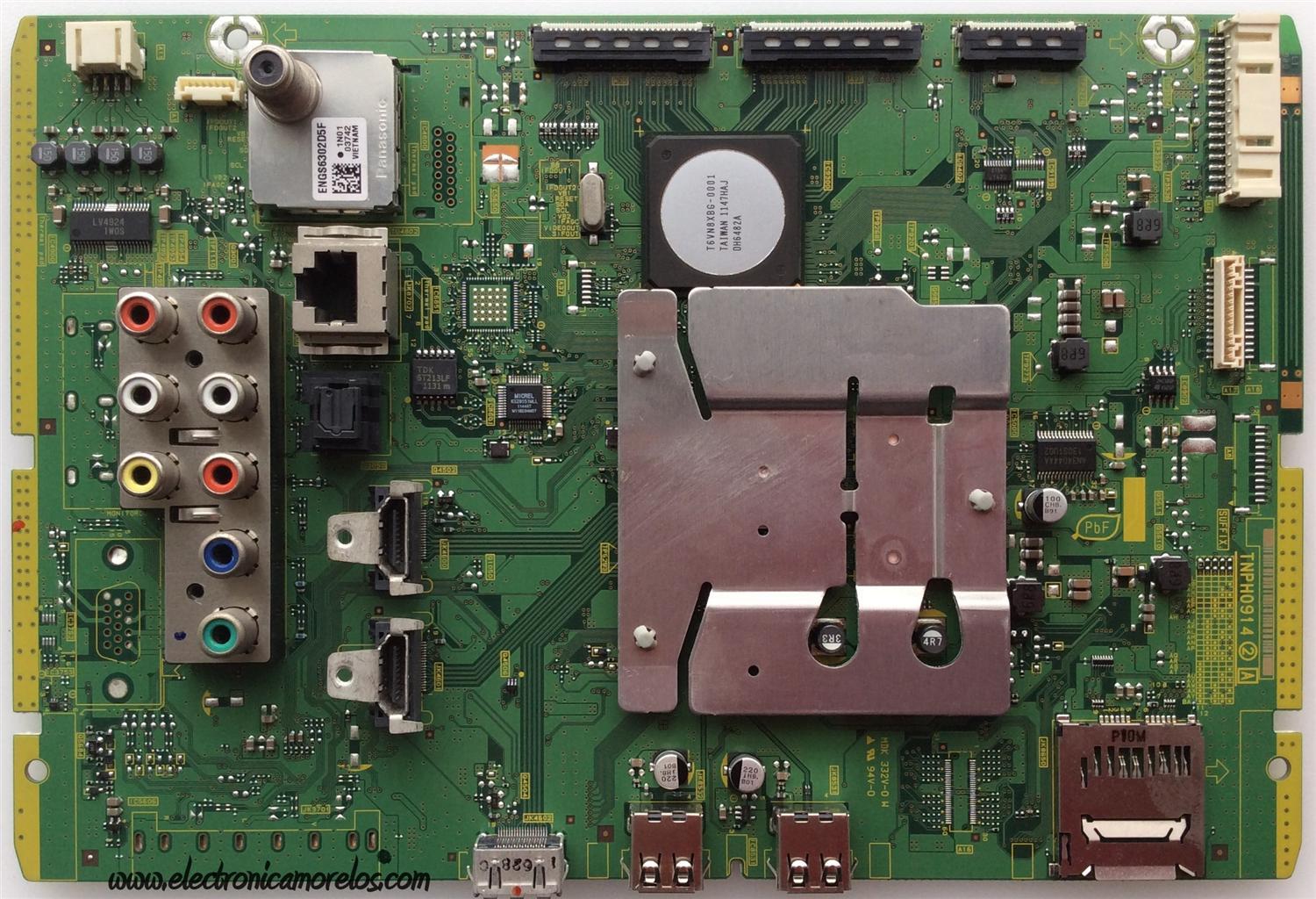 MAIN / PANASONIC TNPH0914 / TNPH0914AS / PANEL MC127FU1411 / MODELO TC-P50S30 / COMPARAR EL SUFFIX DE SU TARJETA CON LA DE LA FOTO