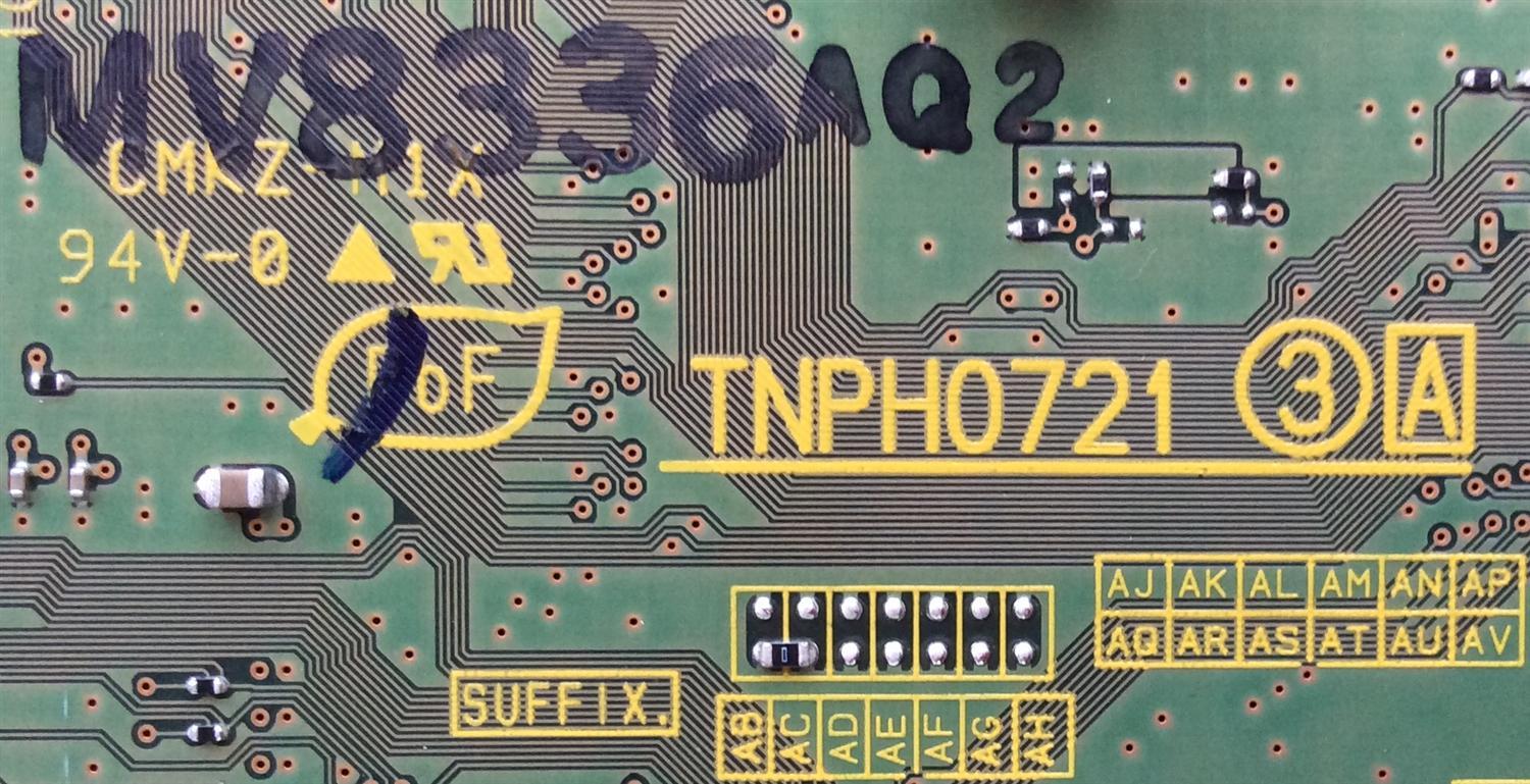 MAIN / PANASONIC TNPH0721AQS / TNPH0721AQ / TNPH0721 / MODELO TH-C50FD18	 - Imagen 2