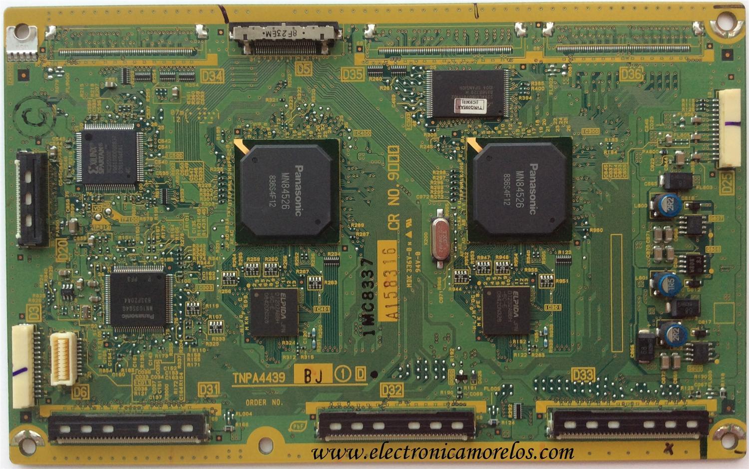 MAIN LOGICA / PANASONIC TNPA4439BJS / TNPA4439BJ / TNPA4439 / BJ / PANEL MC127F19T11 / MODELOS TH-C50FD18 / TH-50PZ800U / TH-50PZ80U / TH-50PZ850U / TH-50PZ85U