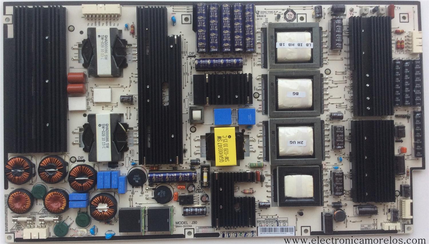 FUENTE DE PODER / SAMSUNG BN44-00334A / BN4400334A / J30 / MODELO PN58C6400TFXZC / PN58C6400TFXZA / PN58C6500TFXZA / PN58C680G5FXZA / PN58C7000YFXZA I001 / PN58C8000YFXZA Iz02 / PN59D550C1FXZA / PN63C7000YFXZA / PN63C8000YFXZA