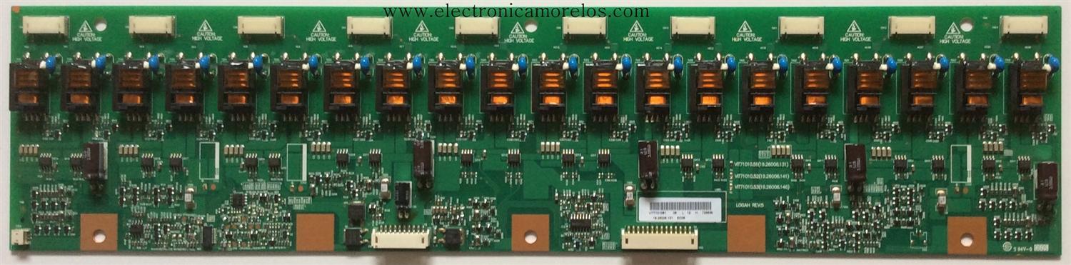 BACKLIGHT INVERSOR / SANYO 19.26006.131 / 1926006131 / VIT71010.51 / PANEL T370XW01 V.1/ / MODELOS EWL3706 / LCT3701AD / X37SV-KOMODO / FLM-373B / LWT-37000 / FLM-3732 / PA-37JK1A / N3760W VS11437-1M