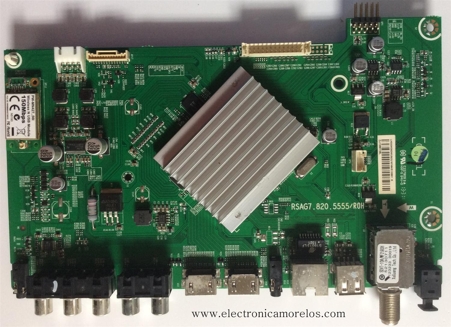 MAIN / HISENSE 167464. V1  / RSAG7.820.5555/ROH / MODELO 32K20DW / PANEL HD315DH-E82/S2