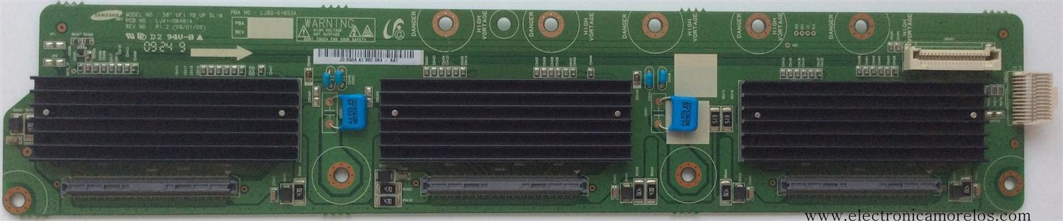 BUFFER / SAMSUNG BN96-11185A / LJ92-01653A / LJ41-06481A / 653A / MODELO PN58B860Y2FXZA BS02	