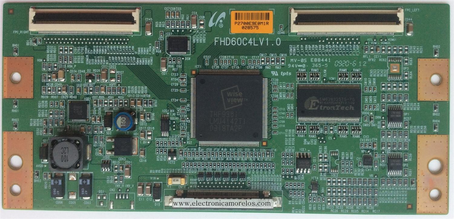 T-CON / JVC LJ94-02700E / FHD60C4LV1.0 / 2700E / MODELO LT-46J300	