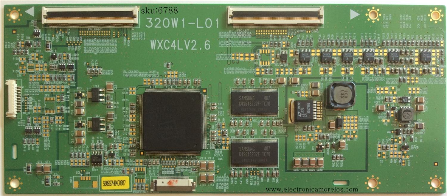 T-CON / PANASONIC LJ94-00697H / 320W1-L01 / WXC4LV2.6 / 00697H / MODELO TC-32LH1	