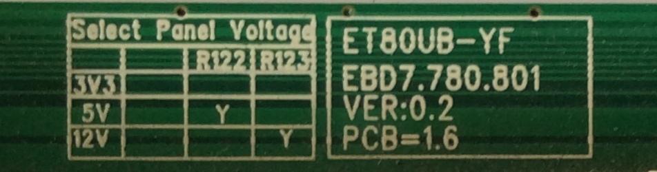 MAIN / SCEPTRE ET80UB-YF / EBD7.780.801 / SCP090714A / MODELO X460BV-F120	 - Imagen 3
