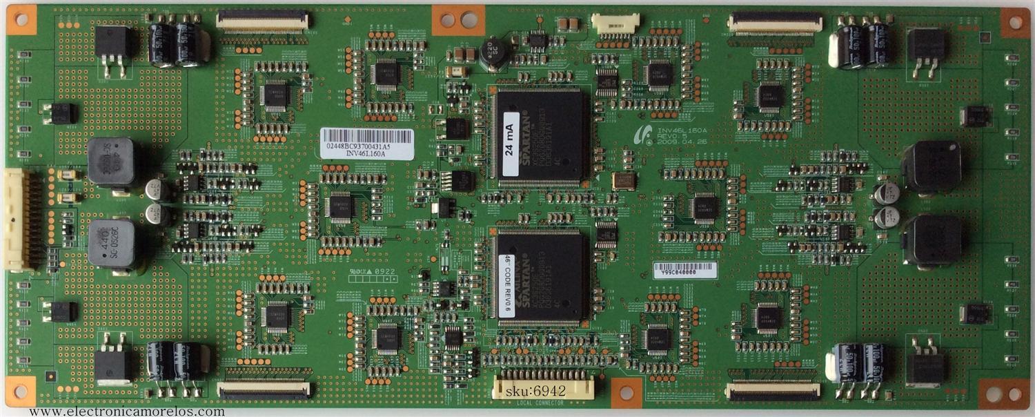 T-CON / SAMSUNG LJ97-02448B / 2448B / INV46L160A / MODELO UN46B8500XFXZA	