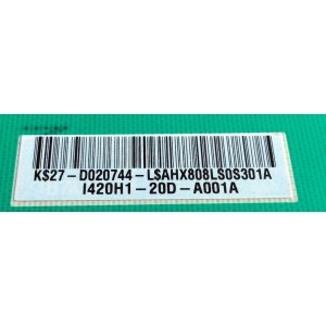 BACKLIGHT INVERTER SLAVE / LG 27-D020744 / I420H1-20D-A001A / I420H1-20D-Slave / PANEL V420H1-L12 REV.C1 / MODELOS 42LG50-UA / 42LG50-UA AUSHLJM - Imagen 2