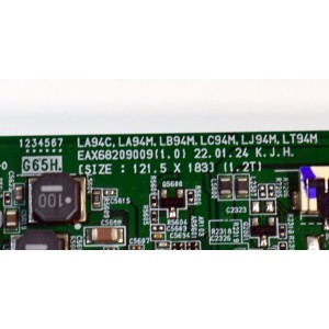 KIT DE TARJETAS ORIGINAL PARA TV LG / NUMERO DE PARTE EBU65672244 / EAX68209009 / 65672244 / FUENTE EAY64548908 / EAX6991402 / LGP32D-17F1 / 64548908 / PANEL NC320DXG-ABKP5 / DISPLAY HV320WHB-F7E / MODELO 32LM577BZUA / 32LM577BZUA.BUSELJM - Imagen 4