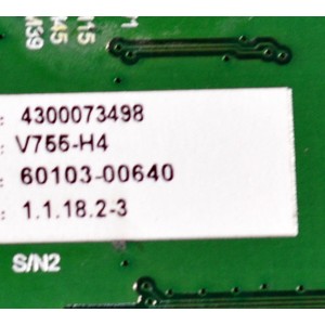 KIT DE TARJETAS ORIGINAL PARA TV VIZIO / NUMERO DE PARTE MAIN 60103-00640 / TD.MT5691.U751 / FUENTE 60101-03808 / SHG7502C-116E / T-CON 44-97717840 / 47-6021327 / PANEL BOEI750WQ1 / DISPLAY HV750QUB-N9D / MODELO V755-H4 / V755-H4 LHBFB4KW - Imagen 7