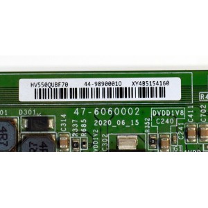 KIT DE TARJETAS ORIGINAL PARA TV VIZIO NUMERO DE PARTE MAIN FUENTE 60000-00057 / TPD.MT5586.PC753 (T) / MB-MT5586-B / 4700025102 / T-CON 44-98900010 / 47-6060002 / HV550QUBF70 / 44-9890001O / PANEL BOEI550WQ1 / DISPLAY HV550QUB-F70 / MODELO V4K55M-0804 - Imagen 3