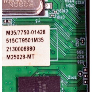 KIT DE TARJETAS ORIGINAL PARA TV ONN / NUMERO DE PARTE MAIN FUENTE 515CT9501M35 / AMT9501-ZC01-01/ M35/7750-01428 / 2130006980 / M25028-MT / T-CON T-000L / GSDT-000L / PANEL T320XVN02.H / DISPLAY T320XVN02.H / MODELO 100012589 32" - Imagen 4