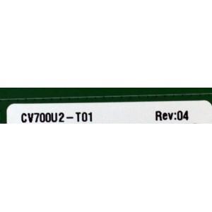 KIT DE TARJETAS ORIGINAL PARA TV PHILIPS / NUMERO DE PARTE MAIN 02-1RT51FBMA-T02T / 1RT51FB / FUENTE 81-PBE122-Z215001 / ZW9250 / T-CON E3CCBB7000140  / CV700U2-T01  / PANEL LVU700CHDX E0061 / DISPLAY CV700U2-T01 REV:04 / MODELO 70PUL7553/F7 - Imagen 2
