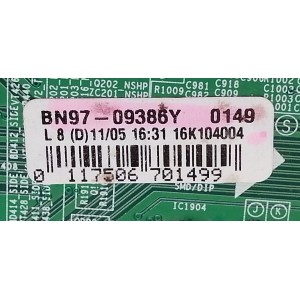 MAIN PARA TV SAMSUNG / NUMERO DE PARTE BN94-10166Y / BN41-02532A / BN97-09386Y / BN9410166Y / HOTEL_NT16L_HE47XS_LARGE_US / PANEL CY-JJ050BGNV1H / MODELO HG50NE478 / HG50NE478SFXZA DA01 - Imagen 3