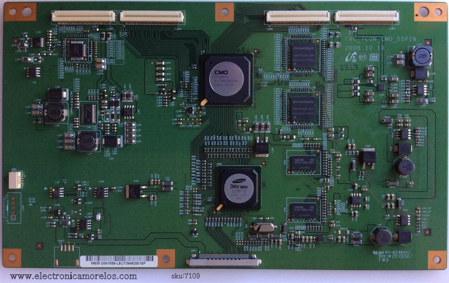 T-CON / SAMSUNG 35-D041559 / FRC_TCON_CMO_55PIN / MODELO UE40B6000VWXXU	