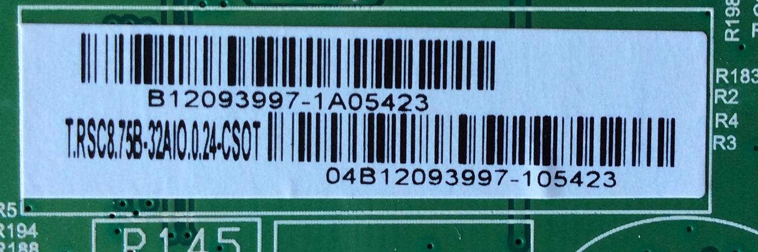 MAIN / WESTINGHOUSE UW32SC1W / T.RSC8.75B 12242 / MODELO UW32SC1W TW-69801-U032H	 - Imagen 2