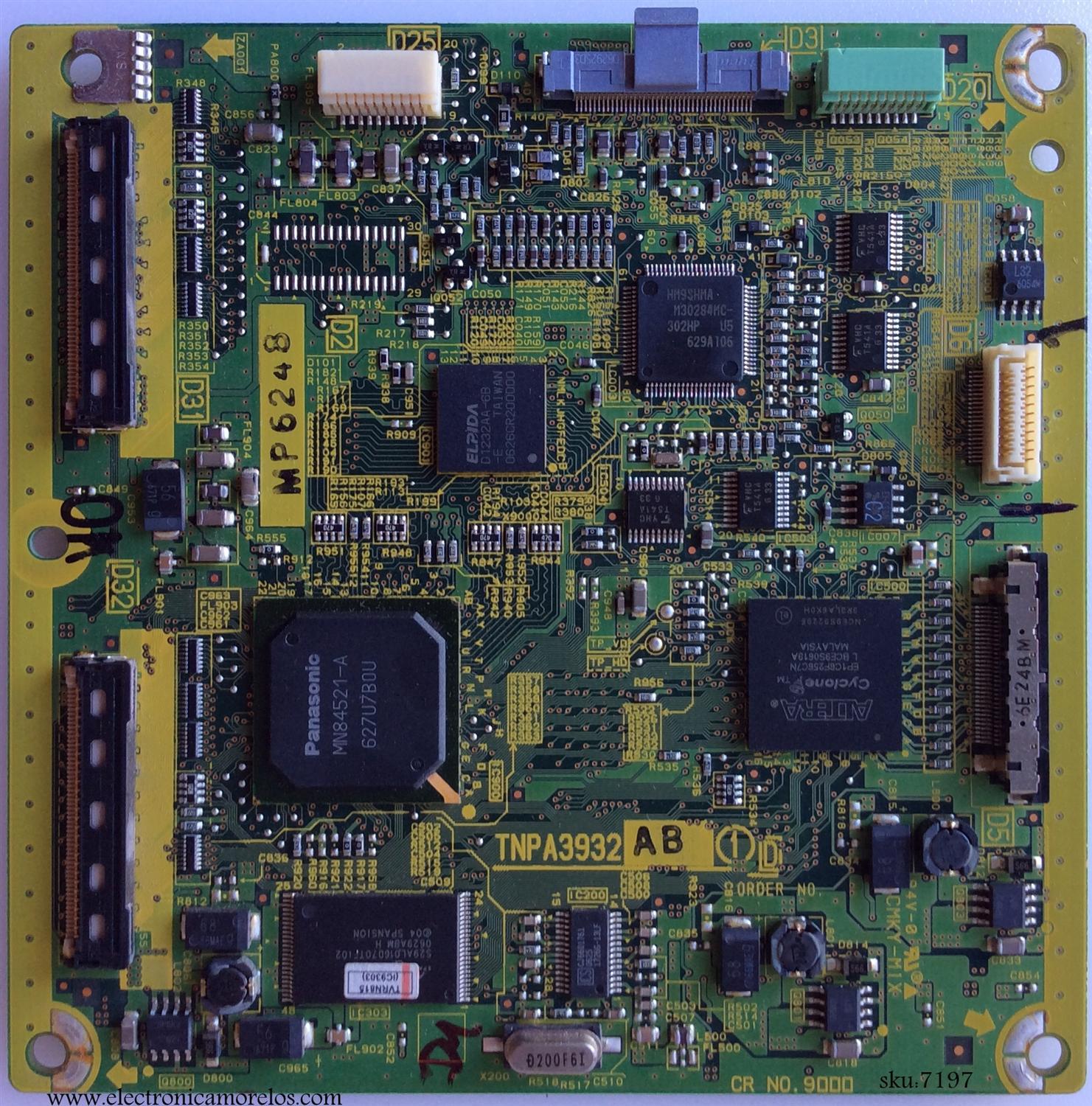 MAIN LOGICA / PANASONIC TNPA3932ABS / TNPA3932AB / TNPA3932 / MODELO TH-42PD60U	