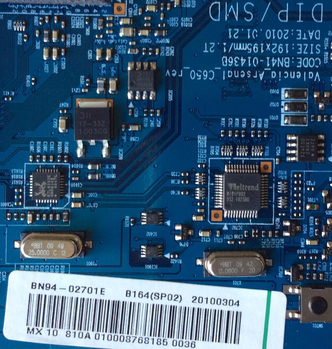 MAIN / SAMSUNG BN94-02701E / BN41-01436D / MODELO LN55C630K1FXZA SQ01 / PANEL LTF550HJ01 - Imagen 2