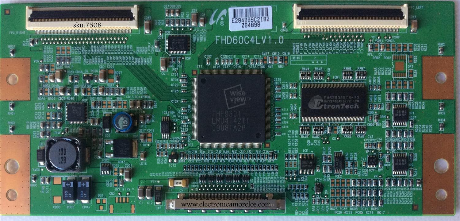 T-CON / SAMSUNG LJ94-02849B / FHD60C4LV1.0 / 2849B / MODELO LN40B530P7FXZA SQ03	