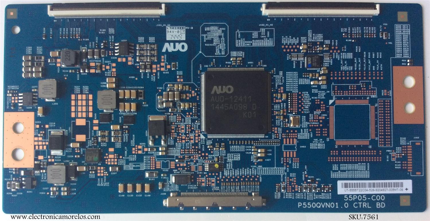 T-CON / VIZIO 55.55T22.C04 / 5555T22C04 / 55P05-C00 / P550QVN01.0 / MODELO M55-C2 LWJASBAR / M55-C2 LWZASBAR	