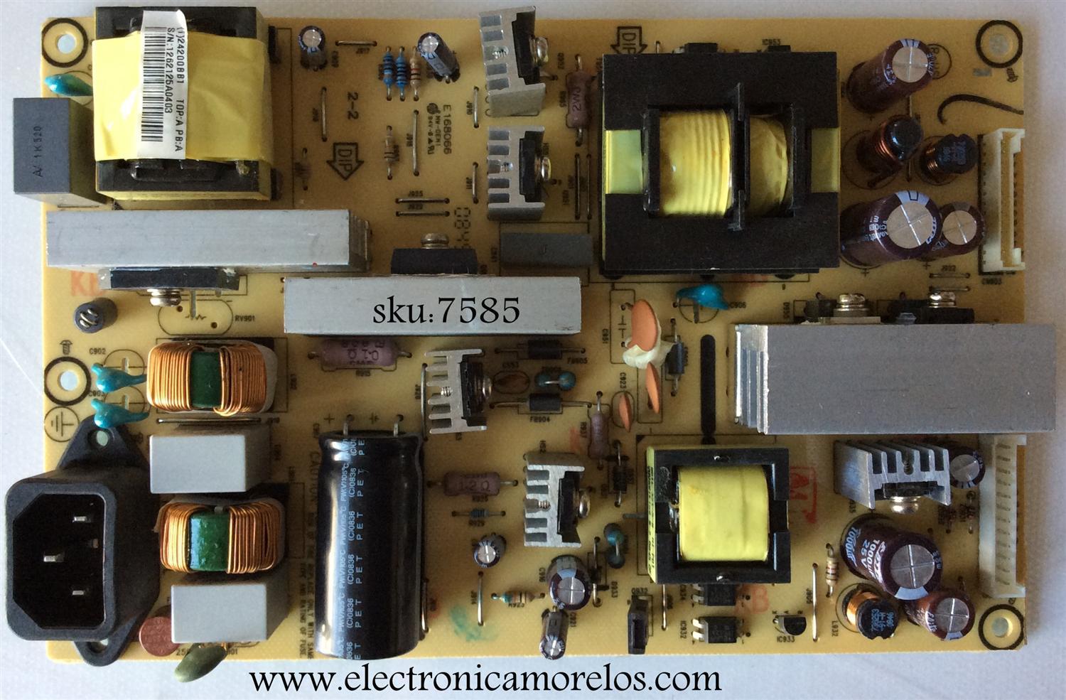 FUENTE DE PODER / VIZIO ADPC24200BB1 V.1 / DPC24200BB1 / 715T2804-3 / 715T2804-4 / 24200BB1 / PANEL T370XW02 V.5 / MODELOS VS370E LTAEOAJ / VA370M / NS-L37Q-10A E37AZNKW3BYNN / NS-LCD37-09 E378AZNKW1BYNN