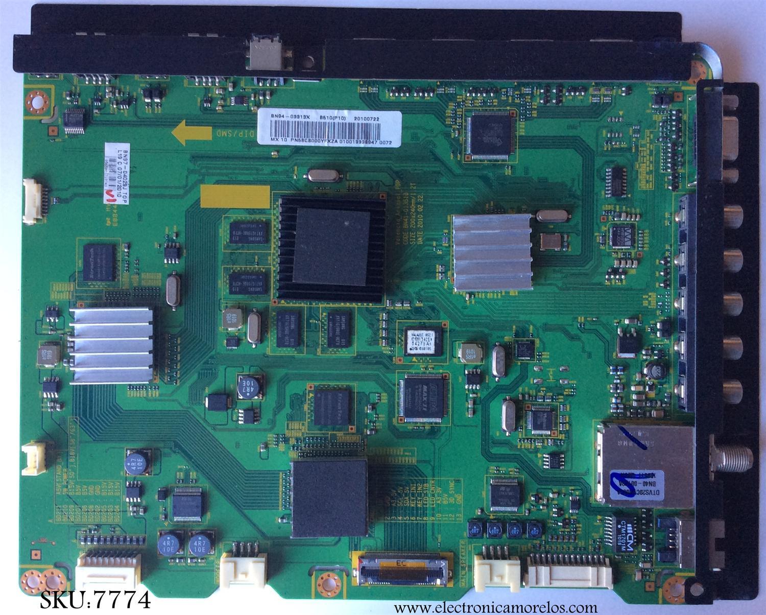 MAIN  PARA TV  SAMSUNG   BN94-03313X / BN41-01351B / BN97-04029J / SUSTITUTAS BN94-03313F / BN94-03313A / BN94-03313B / BN94-03313D / BN94-03313Q / BN94-03313S / BN94-03313T / BN94-03313V / BN94-03313Y / PANEL S58FH-YB05 / MODELOS PN58C8000YFXZA 