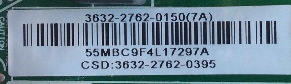 MAIN / VIZIO 3632-2762-0150 / 0171-2271-5647 / MODELO D32H-C0 LAUFTBAR	 - Imagen 2