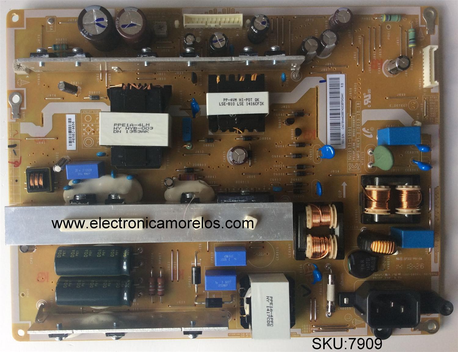 FUENTE DE PODER / SAMSUNG BN44-00687A / BN4400687A / SU10571-13001 / P51HF_ESM / MODELOS PN51F4500BFXZA TS02 / PN51F4550BFXZA