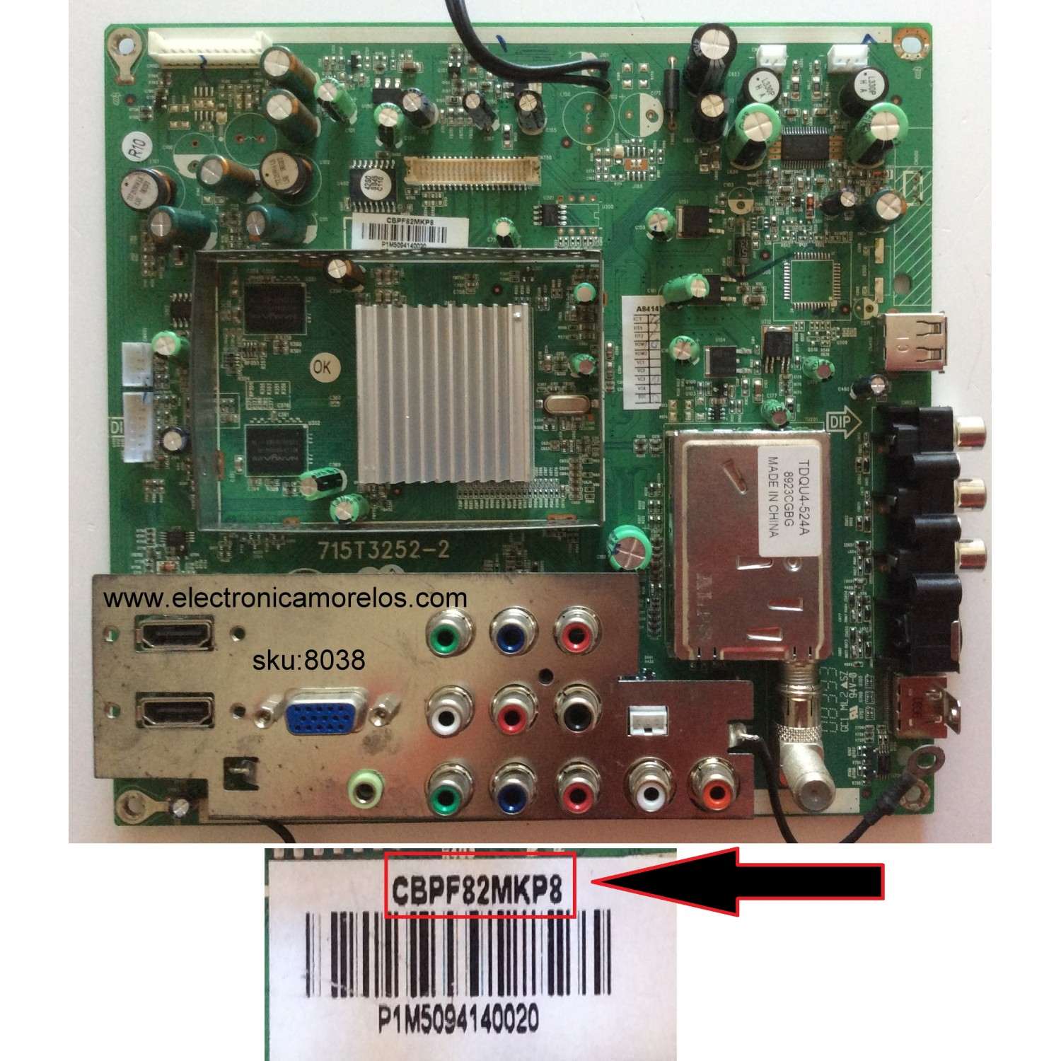 MAIN / SHARP 9JR9900000002 / CBPF82MKP8 / 715T3252-2 / 715T3252-3 / PANEL V420H1-L13 / MODELO LC-42SB45U /  LC-42SB45UT