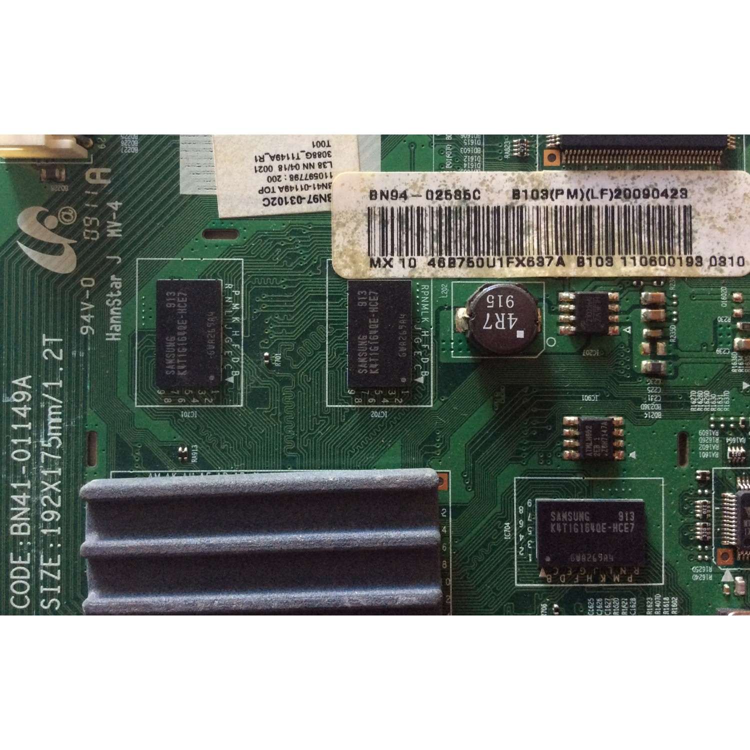 MAIN / SAMSUNG BN94-02585C / BN41-01149A / BN97-03102C / PARTE SUSTITUTA BN94-02585M / PANEL LTF460HG01-A01 / MODELOS LN46B750U1FXZA / LN46B750U1FXZA SQ01 - Imagen 2