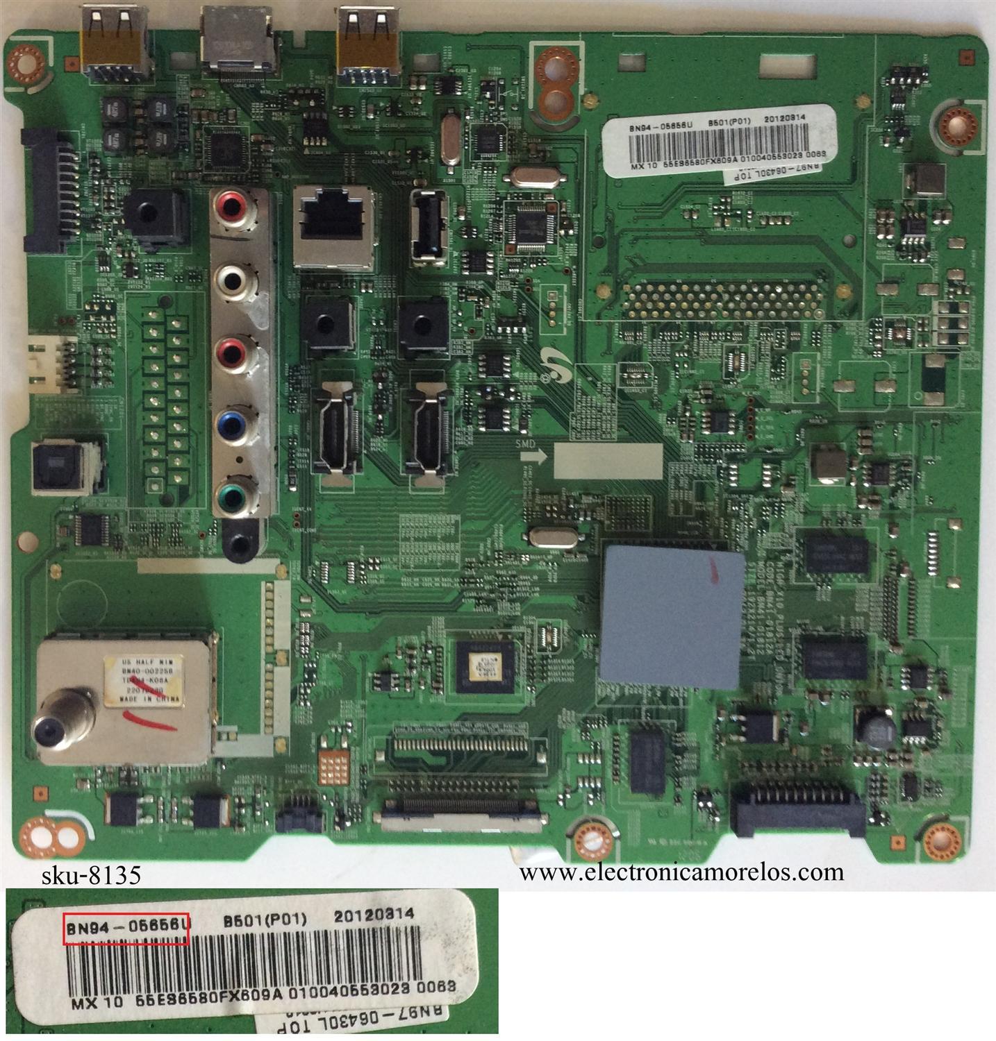 MAIN / SAMSUNG BN94-05656U / BN41-01812A / MODELO UN55ES6580FXZA TS01	