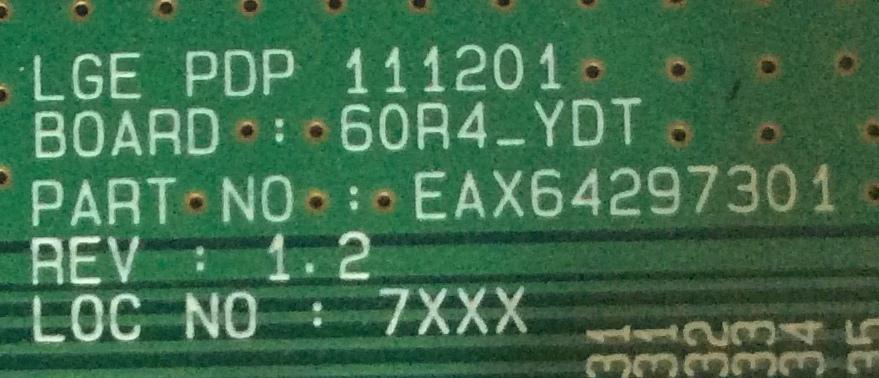 BUFFER YDRVTP / LG EBR73710601/ EAX64297301 / MODELO 60PA5500-UA.AUSLLJR	 - Imagen 3