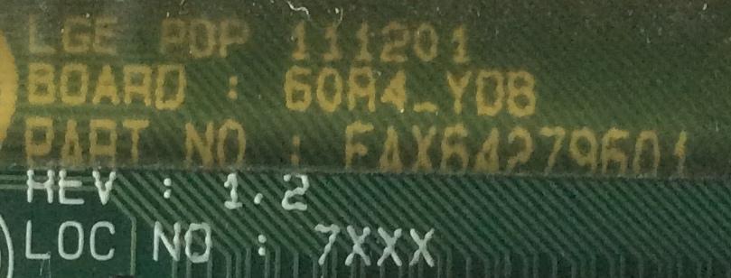 BUFFER YDRVBT / LG EBR73731801 / EAX64279601 / MODELO 60PA5500-UA.AUSLLJR	 - Imagen 3