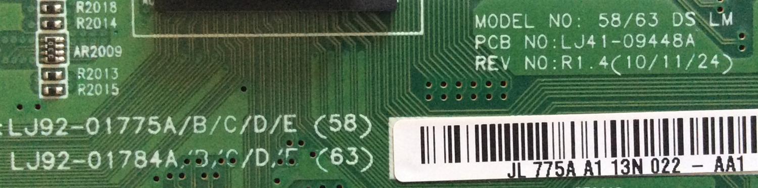MAIN LOGICA / SAMSUNG BN96-16531A / LJ41-09448A / LJ92-01775A / MODELO PN59D550C1FXZA	 - Imagen 2
