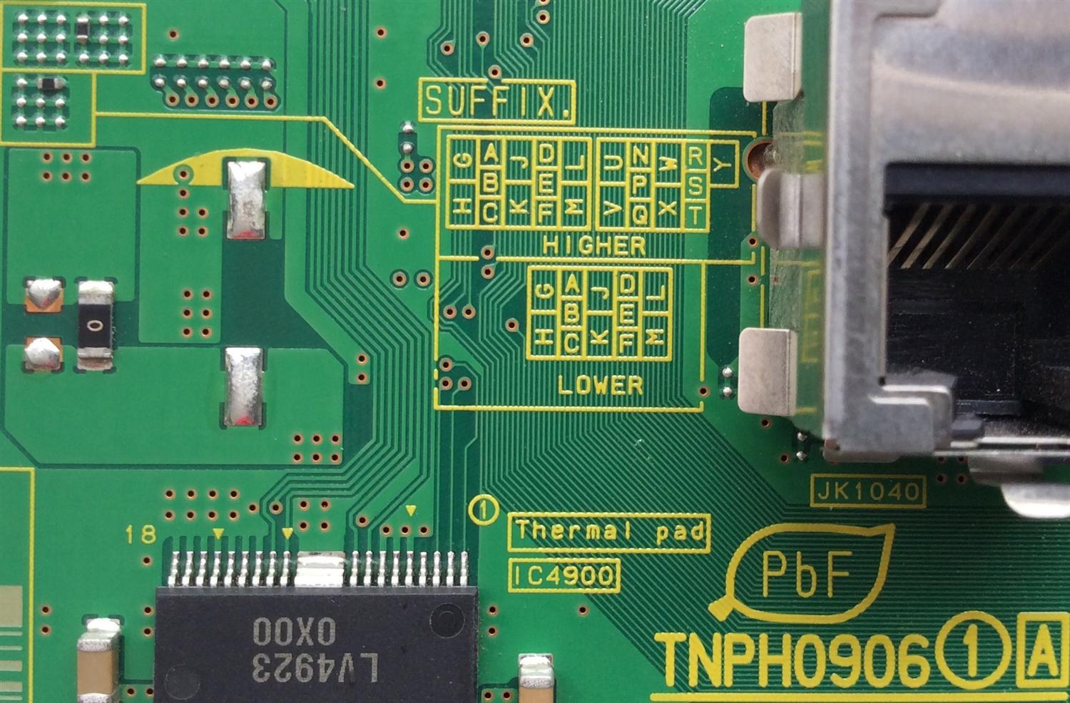MAIN / PANASONIC TXN/A1MXUUS / TNPH0906UD / TNPH0906 / MODELO TC-L42E30	 - Imagen 2